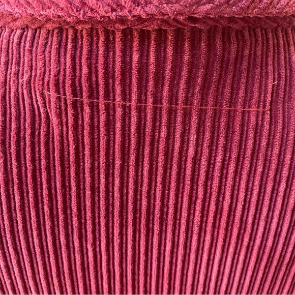 Raquel Allegra “Rancho” Ombre Corduroy Swing Coat Sienna Burgundy, Size S, NWT - Picture 7 of 15